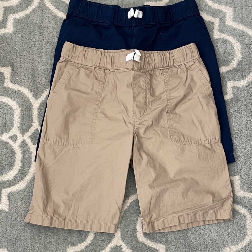 Carter's Pull-On Shorts Duo in Navy and Khaki